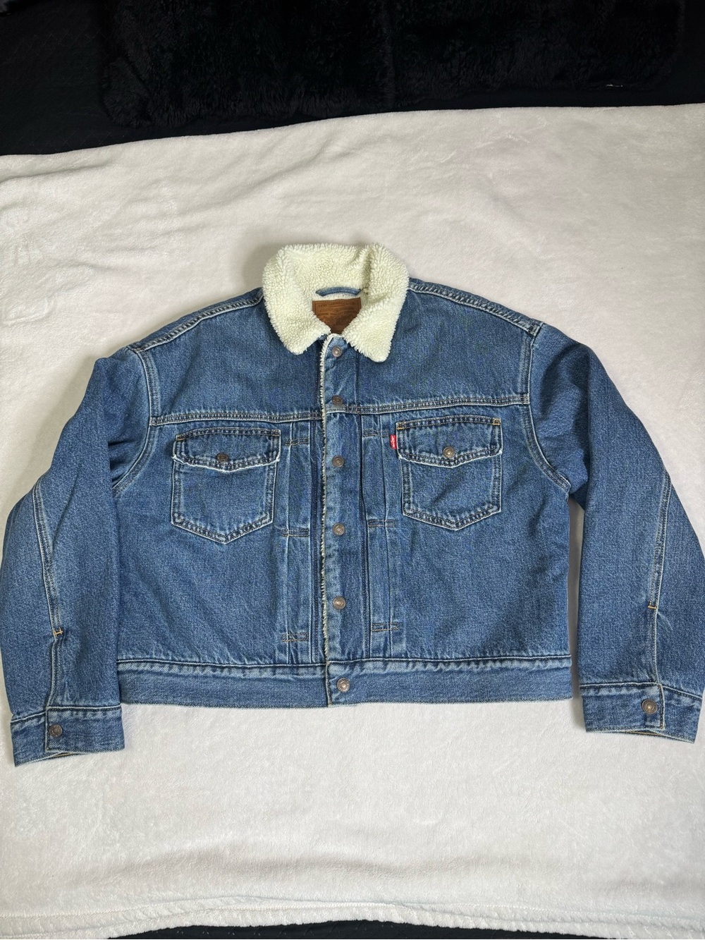 Levi’s Denim Faux Sherpa Trucker Jacket
